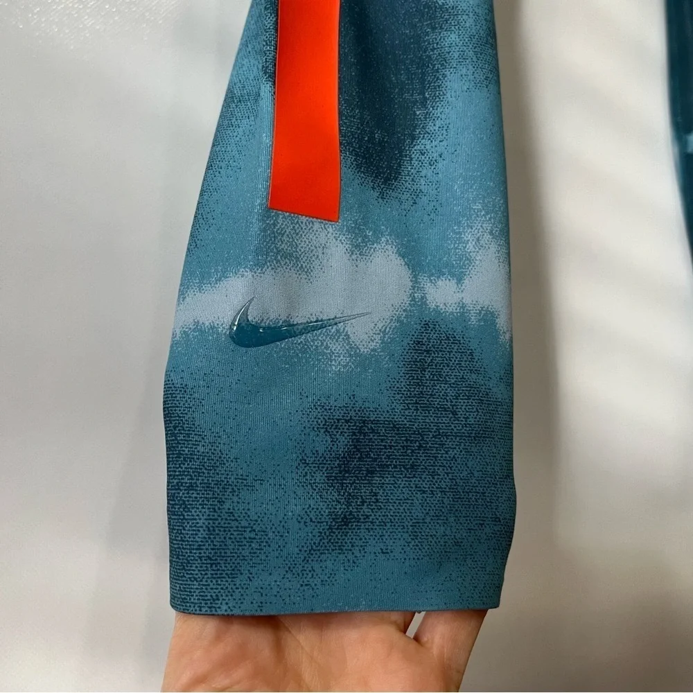 Nike Dri-Fit One Luxe Tie Dye Blue Orange Leggings